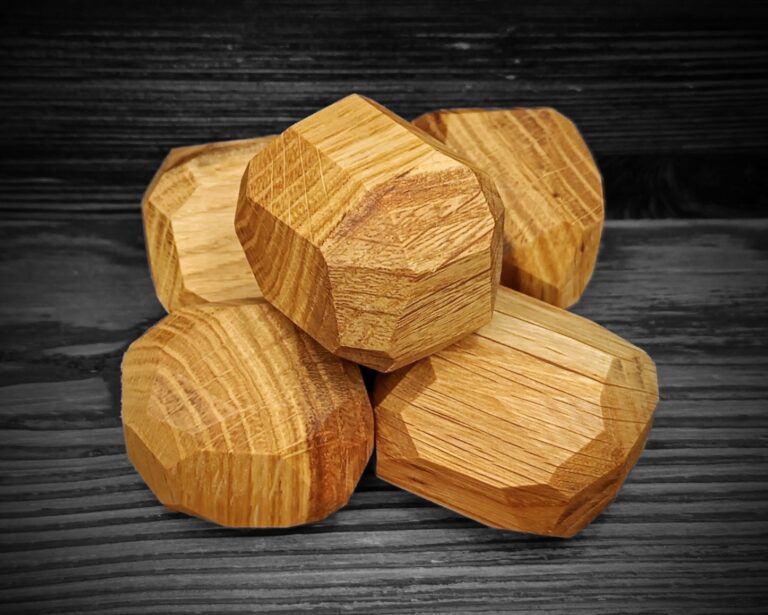 WOOD PUNK | Dřevěné balanční kameny – dub, oak wood