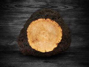 Akátová miska „Meteorit“ (23×9 cm)