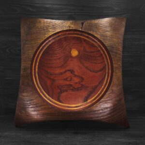 Dubová miska „Poslední světlo“ (33×5 cm)